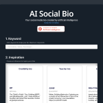 AI Social Bio