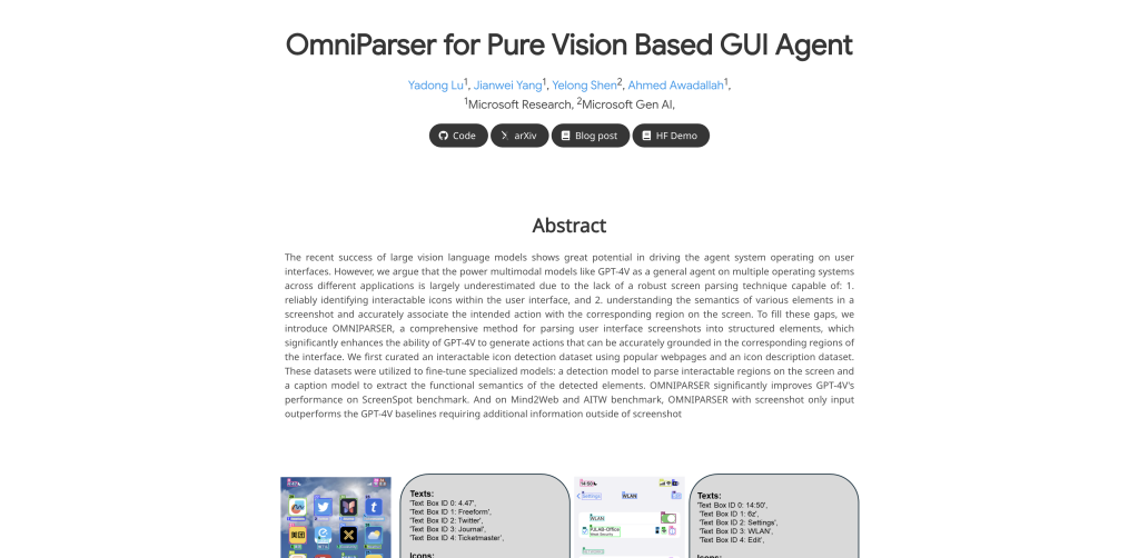 Microsoft OmniParser
