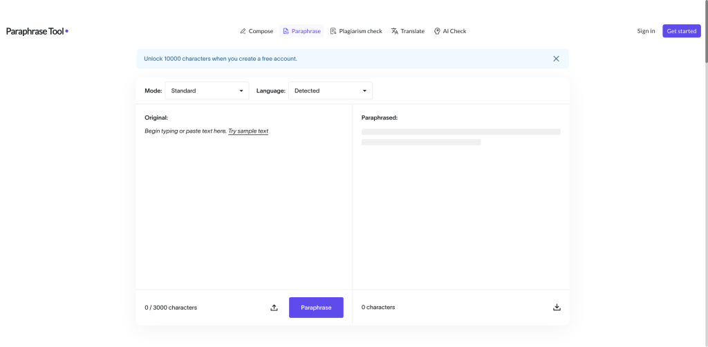 Paraphrase Tool