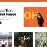 Text Behind Image